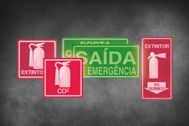 Instalação de placas fotoluminescentes – Flash Extintores Ceará